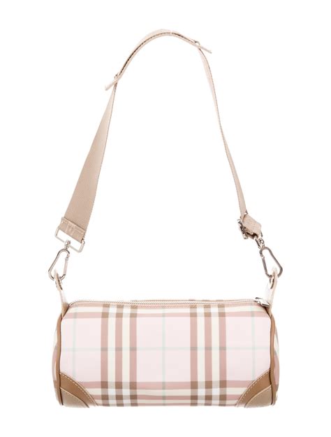 burberry pink check bag|burberry over the shoulder bags.